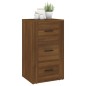 vidaXL Aparador de madera contrachapada marrón roble 40x33x70 cm vidaXL Aparador de madera contrachapada marrón roble 40x33x70 cm