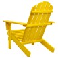 vidaXL Silla de jardín Adirondack madera maciza de abeto amarilla vidaXL Silla de jardín Adirondack madera maciza de abeto amarilla