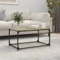 vidaXL Mesa de centro madera y hierro roble Sonoma 80x50x40 cm vidaXL Mesa de centro madera y hierro roble Sonoma 80x50x40 cm