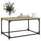 vidaXL Mesa de centro madera y hierro roble Sonoma 80x50x40 cm vidaXL Mesa de centro madera y hierro roble Sonoma 80x50x40 cm