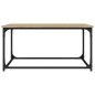 vidaXL Mesa de centro madera y hierro roble Sonoma 80x50x40 cm vidaXL Mesa de centro madera y hierro roble Sonoma 80x50x40 cm