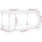 vidaXL Mesa de centro madera y hierro roble Sonoma 80x50x40 cm vidaXL Mesa de centro madera y hierro roble Sonoma 80x50x40 cm