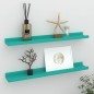 vidaXL Estantes de pared 2 unidades azul 60x9x3 cm vidaXL Estantes de pared 2 unidades azul 60x9x3 cm