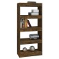 vidaXL Estantería madera contrachapada roble ahumado 60x30x135 cm vidaXL Estantería madera contrachapada roble ahumado 60x30x135 cm