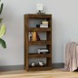 vidaXL Estantería madera contrachapada roble ahumado 60x30x135 cm vidaXL Estantería madera contrachapada roble ahumado 60x30x135 cm