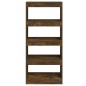 vidaXL Estantería madera contrachapada roble ahumado 60x30x135 cm vidaXL Estantería madera contrachapada roble ahumado 60x30x135 cm