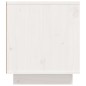 vidaXL Mueble de TV madera maciza de pino blanco 110x35x40,5 cm