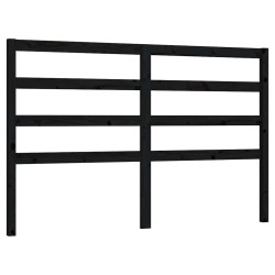 vidaXL Cabecero de cama madera maciza de pino negro 166x4x100 cm