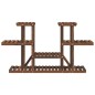 vidaXL Soporte para flores madera maciza de abeto 110x25x73 cm