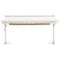 vidaXL Toldo de pie independiente color crema 600x300 cm