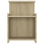 vidaXL Mesitas de noche 2 uds contrachapada roble Sonoma 40x35x60 cm