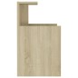 vidaXL Mesitas de noche 2 uds contrachapada roble Sonoma 40x35x60 cm