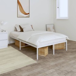 vidaXL Estructura de cama de metal blanca 120x200 cm