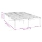 vidaXL Estructura de cama de metal blanca 120x200 cm vidaXL Estructura de cama de metal blanca 120x200 cm