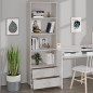 vidaXL Aparador HAMAR madera maciza de pino blanca 60x35x180 cm vidaXL Aparador HAMAR madera maciza de pino blanca 60x35x180 cm