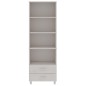 vidaXL Aparador HAMAR madera maciza de pino blanca 60x35x180 cm vidaXL Aparador HAMAR madera maciza de pino blanca 60x35x180 cm