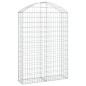 vidaXL Cesta gaviones forma arco hierro galvanizado 100x30x140/160 cm vidaXL Cesta gaviones forma arco hierro galvanizado 100x30x140/160 cm