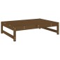 vidaXL Taburete de jardín madera maciza de pino marrón miel 120x80 cm vidaXL Taburete de jardín madera maciza de pino marrón miel 120x80 cm