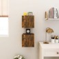 vidaXL Muebles para TV de pared 2 uds roble ahumado 30,5x30x30 cm vidaXL Muebles para TV de pared 2 uds roble ahumado 30,5x30x30 cm