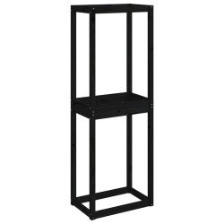 vidaXL Soporte neumáticos madera maciza de pino negro 63x40x180 cm
