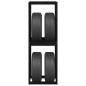 vidaXL Soporte neumáticos madera maciza de pino negro 63x40x180 cm vidaXL Soporte neumáticos madera maciza de pino negro 63x40x180 cm