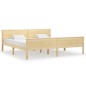 vidaXL Estructura de cama madera maciza de pino 200x200 cm