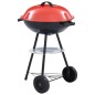 vidaXL Barbacoa portátil de carbón con ruedas XXL 44 cm vidaXL Barbacoa portátil de carbón con ruedas XXL 44 cm