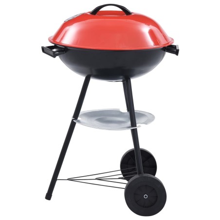 vidaXL Barbacoa portátil de carbón con ruedas XXL 44 cm