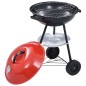 vidaXL Barbacoa portátil de carbón con ruedas XXL 44 cm vidaXL Barbacoa portátil de carbón con ruedas XXL 44 cm