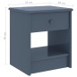 vidaXL Mesita de noche madera maciza de mango gris claro 35x30x40 cm vidaXL Mesita de noche madera maciza de mango gris claro 35x30x40 cm