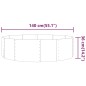 vidaXL Jardinera arriate acero recubrimiento polvo marrón 140x140x36cm vidaXL Jardinera arriate acero recubrimiento polvo marrón 140x140x36cm