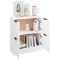 vidaXL Aparador de madera contrachapada blanco 60x30x70 cm vidaXL Aparador de madera contrachapada blanco 60x30x70 cm