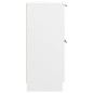 vidaXL Aparador de madera contrachapada blanco 60x30x70 cm vidaXL Aparador de madera contrachapada blanco 60x30x70 cm