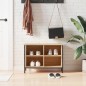 vidaXL Zapatero madera de ingeniería roble Sonoma 69x35x50 cm