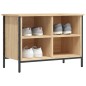 vidaXL Zapatero madera de ingeniería roble Sonoma 69x35x50 cm