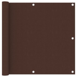 vidaXL Toldo para balcón tela oxford marrón 90x400 cm