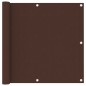 vidaXL Toldo para balcón tela oxford marrón 90x400 cm vidaXL Toldo para balcón tela oxford marrón 90x400 cm