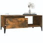 vidaXL Mesa de centro madera contrachapada roble ahumado 90x50x36,5 cm vidaXL Mesa de centro madera contrachapada roble ahumado 90x50x36,5 cm