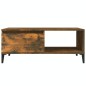 vidaXL Mesa de centro madera contrachapada roble ahumado 90x50x36,5 cm vidaXL Mesa de centro madera contrachapada roble ahumado 90x50x36,5 cm