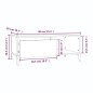 vidaXL Mesa de centro madera contrachapada roble ahumado 90x50x36,5 cm vidaXL Mesa de centro madera contrachapada roble ahumado 90x50x36,5 cm
