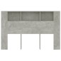 vidaXL Mueble cabecero gris hormigón 160x18,5x104,5 cm vidaXL Mueble cabecero gris hormigón 160x18,5x104,5 cm