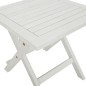vidaXL Tumbona con mesa madera maciza de acacia blanca vidaXL Tumbona con mesa madera maciza de acacia blanca