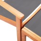 vidaXL Silla de jardín con reposapiés madera eucalipto textilene gris vidaXL Silla de jardín con reposapiés madera eucalipto textilene gris