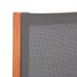 vidaXL Silla de jardín con reposapiés madera eucalipto textilene gris vidaXL Silla de jardín con reposapiés madera eucalipto textilene gris