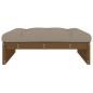 vidaXL Taburete de jardín madera maciza de pino marrón miel 120x80 cm vidaXL Taburete de jardín madera maciza de pino marrón miel 120x80 cm