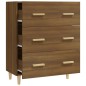 vidaXL Aparador madera contrachapada marrón roble 70x34x90 cm vidaXL Aparador madera contrachapada marrón roble 70x34x90 cm