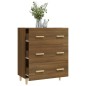 vidaXL Aparador madera contrachapada marrón roble 70x34x90 cm vidaXL Aparador madera contrachapada marrón roble 70x34x90 cm