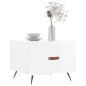 vidaXL Mesa de centro 2 uds madera ingeniería blanco brillo 50x50x40cm vidaXL Mesa de centro 2 uds madera ingeniería blanco brillo 50x50x40cm