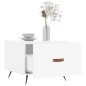 vidaXL Mesa de centro 2 uds madera ingeniería blanco brillo 50x50x40cm vidaXL Mesa de centro 2 uds madera ingeniería blanco brillo 50x50x40cm