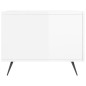 vidaXL Mesa de centro 2 uds madera ingeniería blanco brillo 50x50x40cm vidaXL Mesa de centro 2 uds madera ingeniería blanco brillo 50x50x40cm